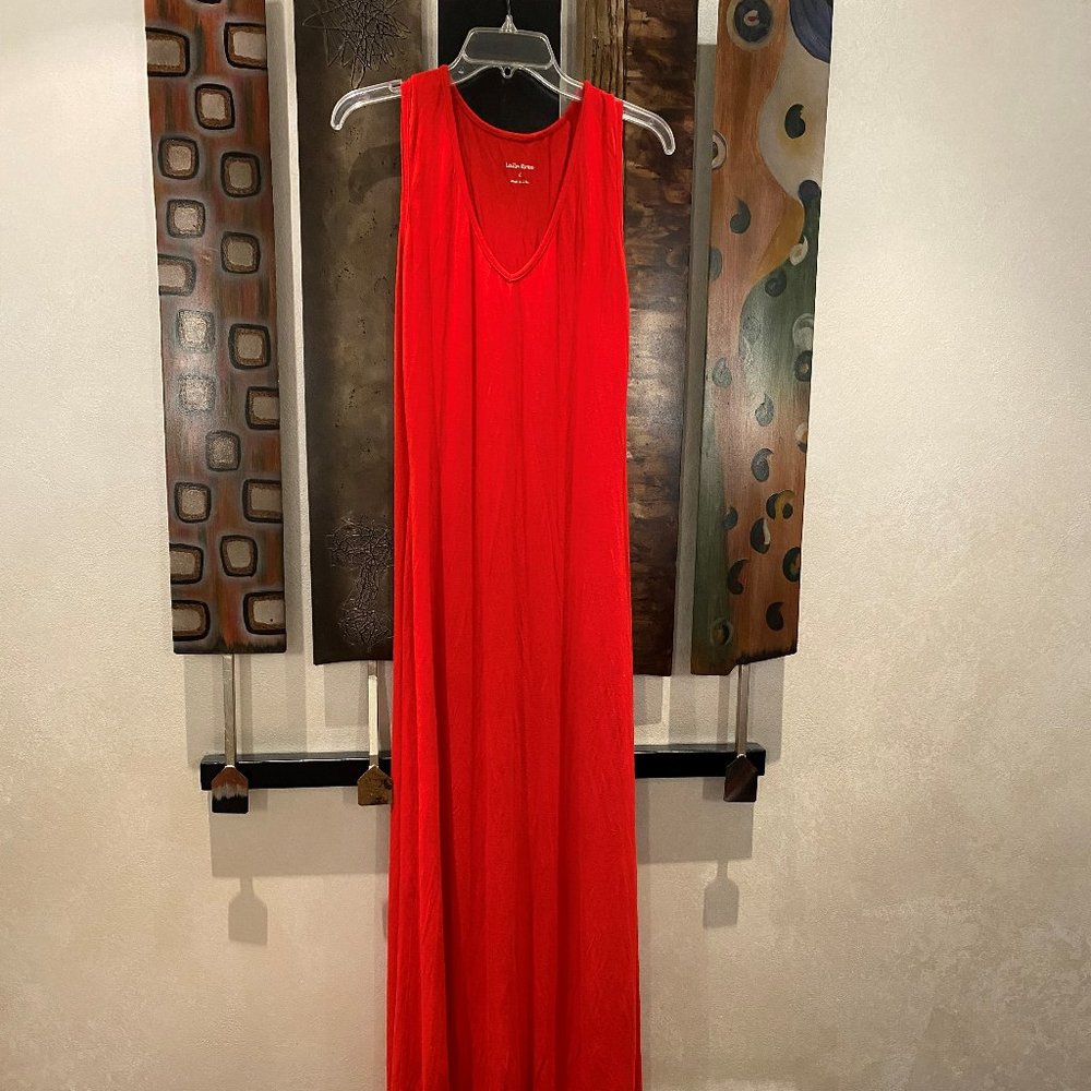 Laila Rowe Long Orange Dress, Size L